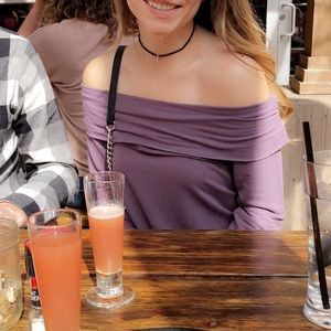 Off the shoulder sweater